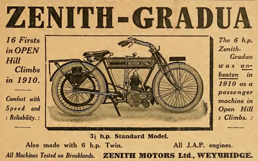 1910 ZENITH GRADUA AD