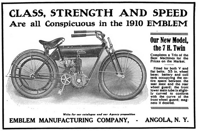 1910 EMBLEM AD
