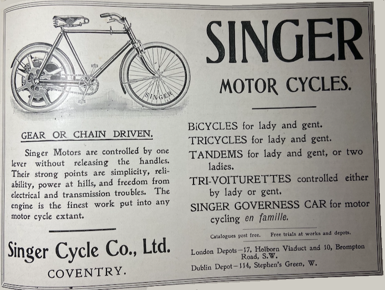 1903 SINGER AD