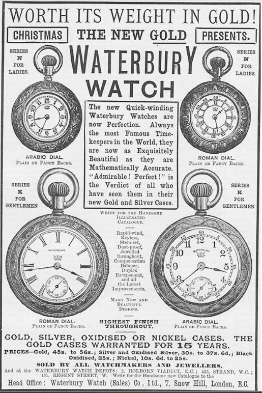 1903 WATERBURY WATCH AD