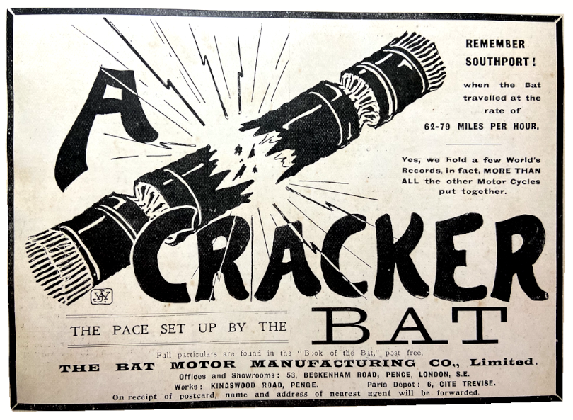1903 BAT CRACKER AD