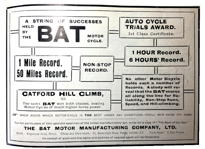 1903 BAT SUCCESS AD