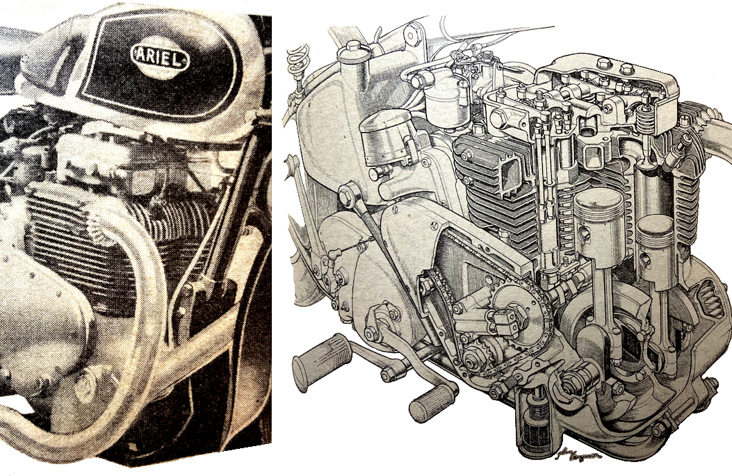 1935 ARIEL 1000 SQ4 ENGINE