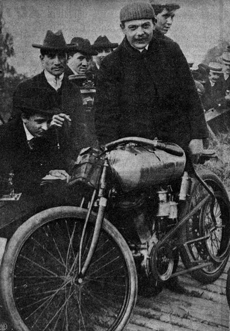 1909 GIUPPONE LAST RACE TURIN'S UMBERTO MOTOVELODROME