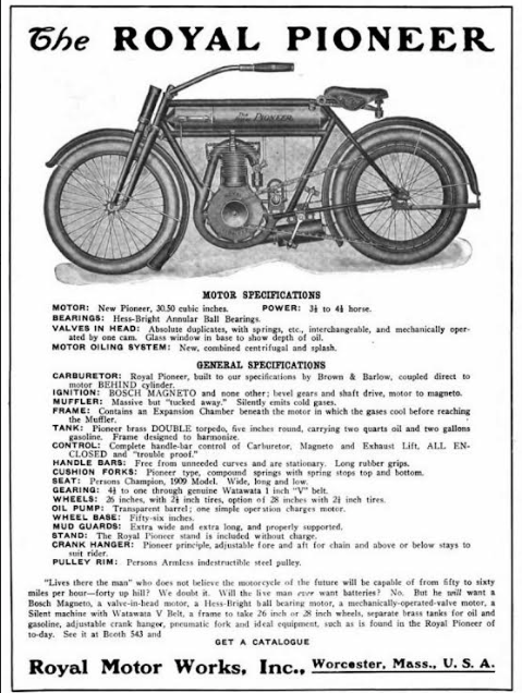1909 ROYAL PIONEER AD