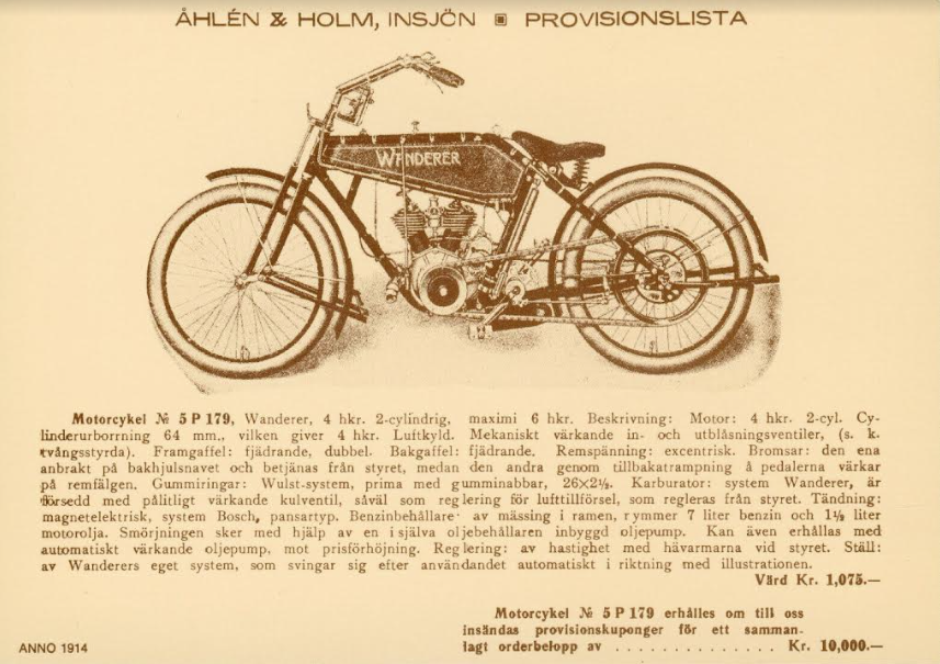 1914 WANDERER AD