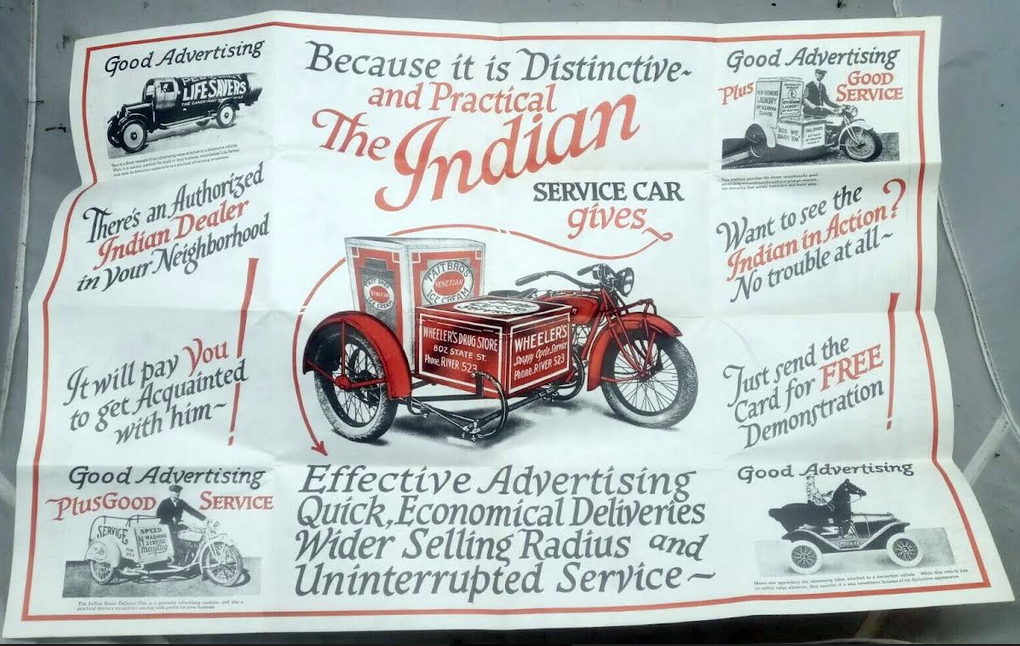 1920s INDIAN SCAR POSTER